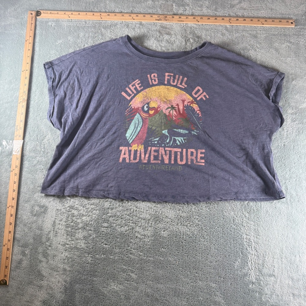 Disney‎ Parks Adventureland Life Is Full Of Adventure Purple Graphic T-Shirt 2X